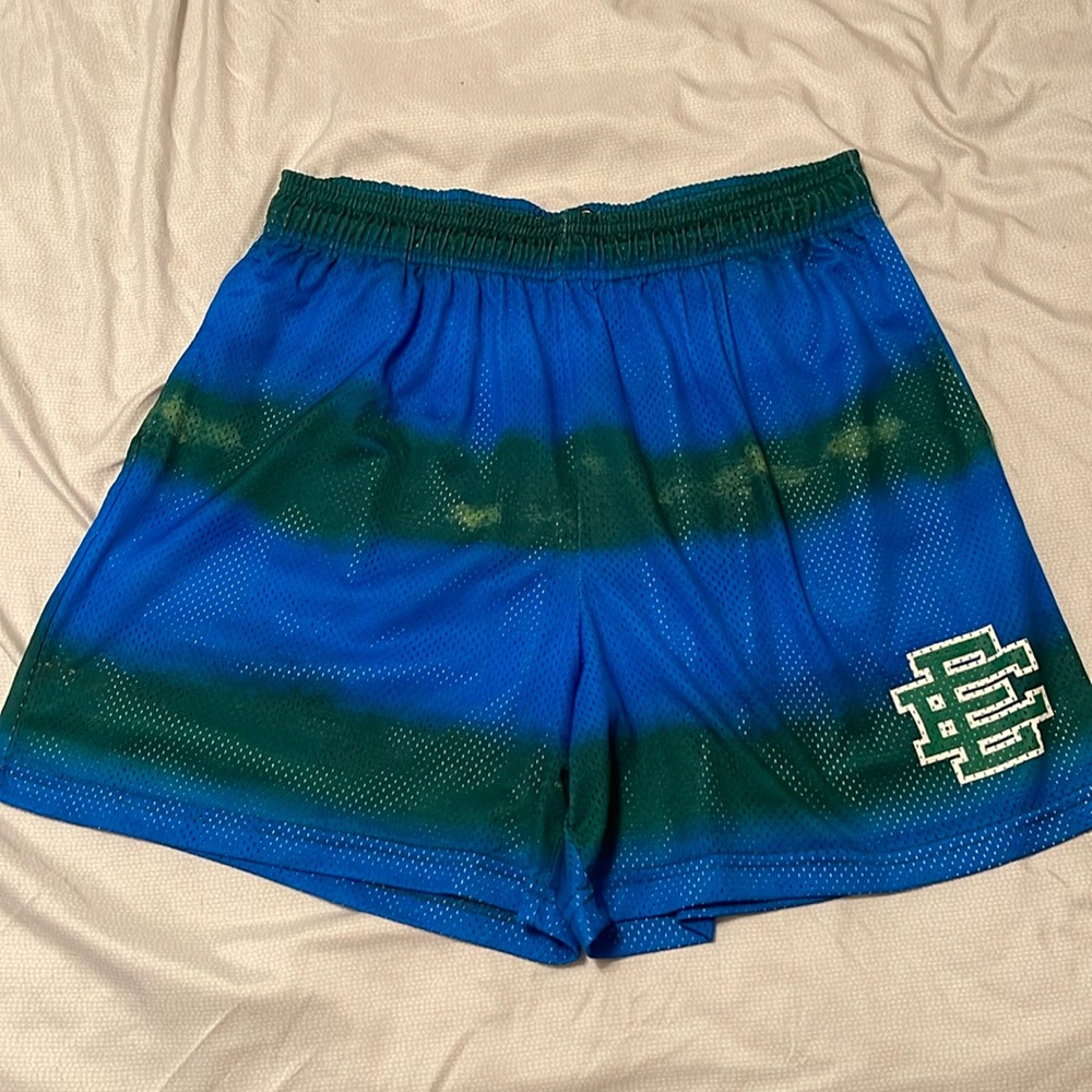 Eric Emanuel green & blue shorts XXL GREAT CONDITION with bag 🔥🔥🔥